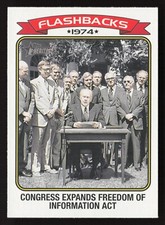 2023 Topps Heritage #NF-9 Freedom of Information Act FLASHBACKS 1974