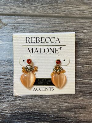 REBECCA MALONE Austrian Crystal DANGLE EARRINGS