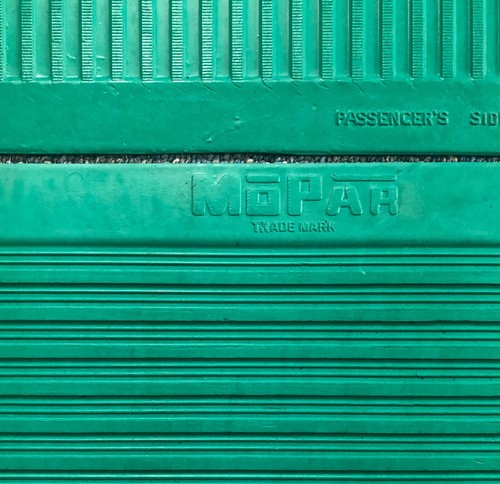 For 1955-1961 Chrysler Dodge DeS Plymouth Front &Rear Floor Rubber Mat Set Green - Picture 2 of 8
