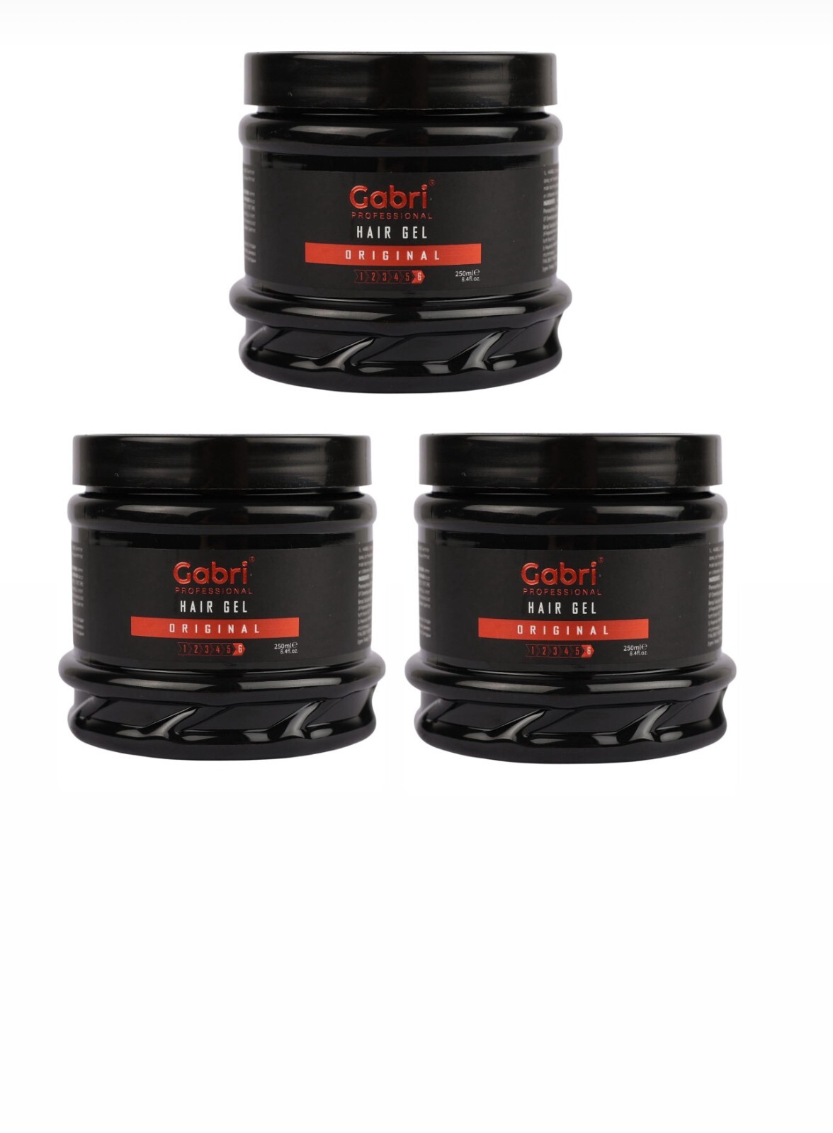Gabri Professional - Original Hair Styling Gel 250ml X 3.