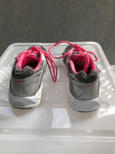 FILA DLS Womens US Size 9 Sneaker Running Shoes Silver Grey and Neon Pink - Picture 3 of 10