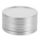 24 Pcs Einmachglasdeckel Munddeckel Behälterdeckel Normale Weißblech