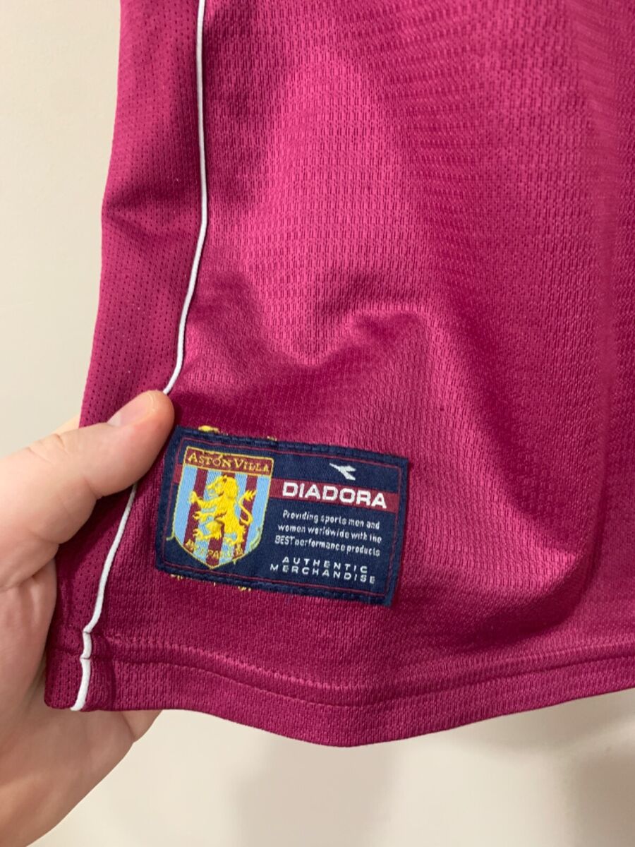Aston Villa 2000/01 Home Football Shirt Vintage Diadora Aston Villa 2000/01 Home Football Shirt Vintage Diadora
