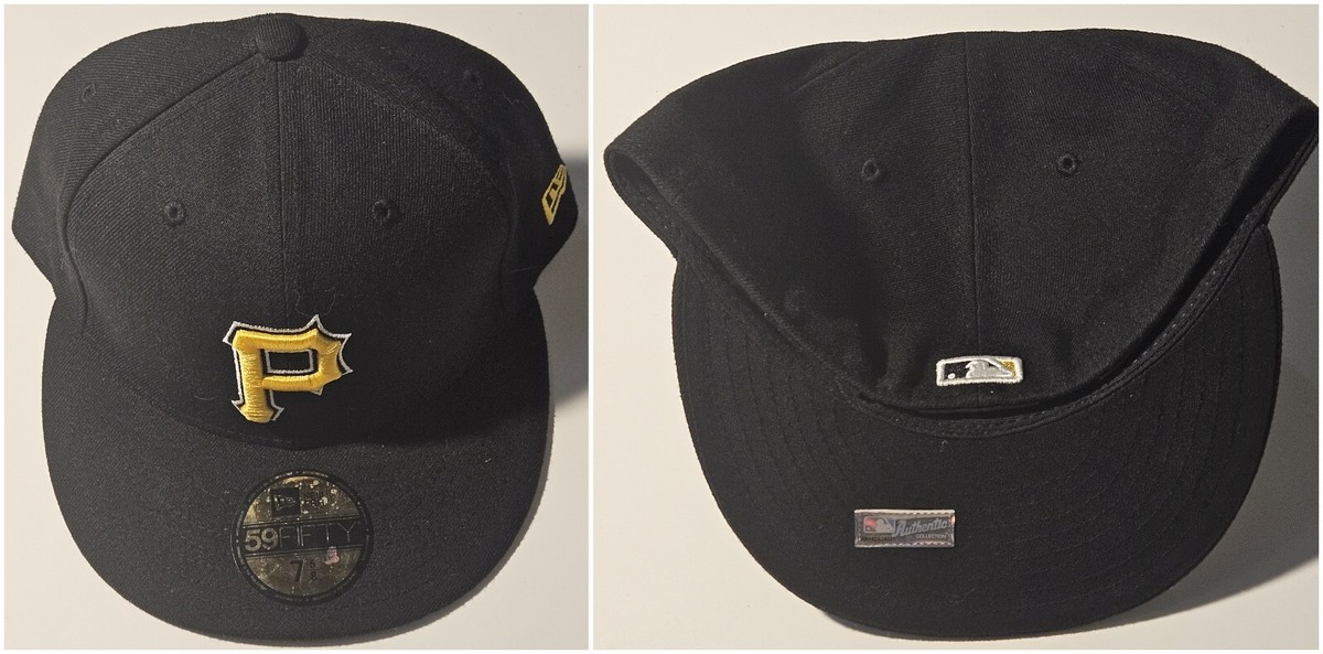 Pittsburgh Pirates Black P Logo New Era 59Fifty 7 5/8 MLB Fitted