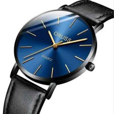 Men's Sleek Quartz Watch Water-Resistant Ultra-Thin Design Timeless Style