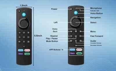 Telecomando Vocale L5B83G Per Amazon Fire TV Stick Lite 4K 3a Gen - Nuovo