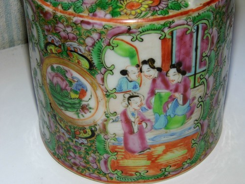 THÉIÈRE RARE CHINE FAMILLE VERTE XVIII SIÈCLE AVEC COUVERCLE EMAILLEE BELLE ETAT - Picture 8 of 9