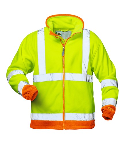 Warnschutz Fleecejacke Fleece Jacke Warnschutzjacke Arbeitsjacke Polarfleece - Bild 3 von 4