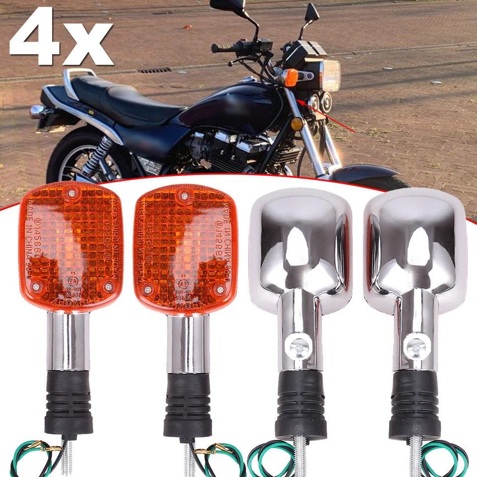 4 luzes de pisca-pisca de seta para Honda Shadow 500 VT500C Rebel CA250 CMX250/400 - Imagem 2 de 4