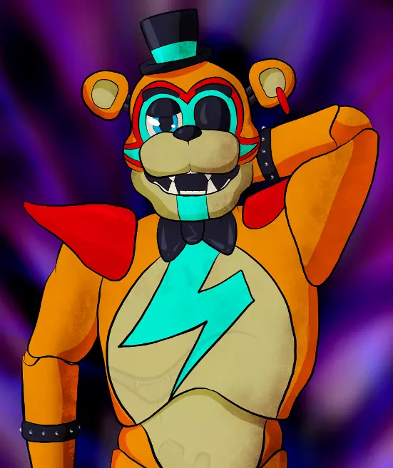 Glamrock Freddy- Freddy fazbear fnaf- Fnaf security breach fanart