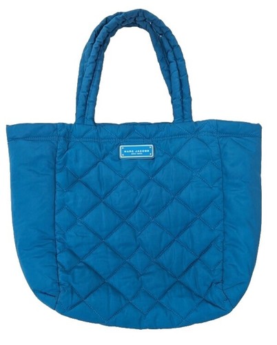 バッグ MARC by MARC JACOBS CLASSIC Q y2k blue MARC BY MARC JACOBS Classic Q Y2K Hand bag Blue Leather Tote