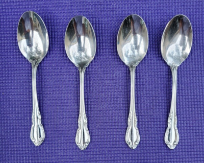 4-RSVP Flatware WIMBERLY Stainless 18/10 Glossy PLACE / SOUP SPOONS