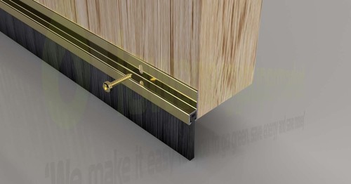 Door Draught Excluder Brush Strip Bar 25 mm Stormguard Heat Seal Energy Savings - Picture 14 of 18
