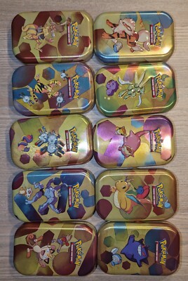 Pokémon Mini Tin Box (Leerbox) + Bildkarte + Münze