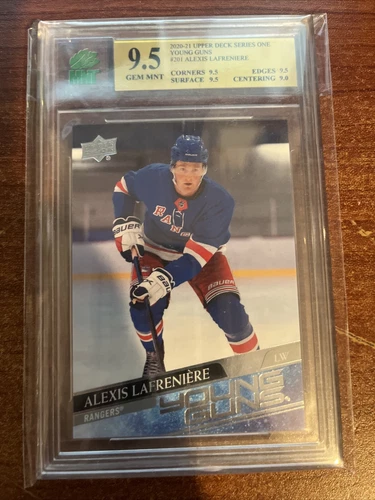 2020-21 Upper Deck Young Guns #201 Alexis Lafreniere RC - MINT 9.5 GEM MINT