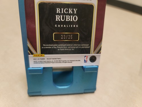 2021-22 Panini Select RICKY RUBIO Signatures Tie-Dye RPA /25 AUTO Cavs C1757 - Picture 6 of 6
