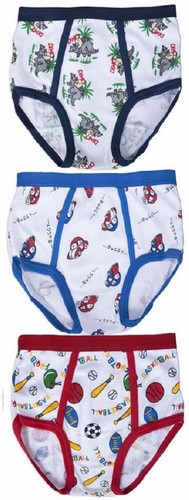 3 6 Boys Soft Cotton Briefs Cartoons Designs Animals Lot NEW Underwear S~XL - Picture 6 of 11