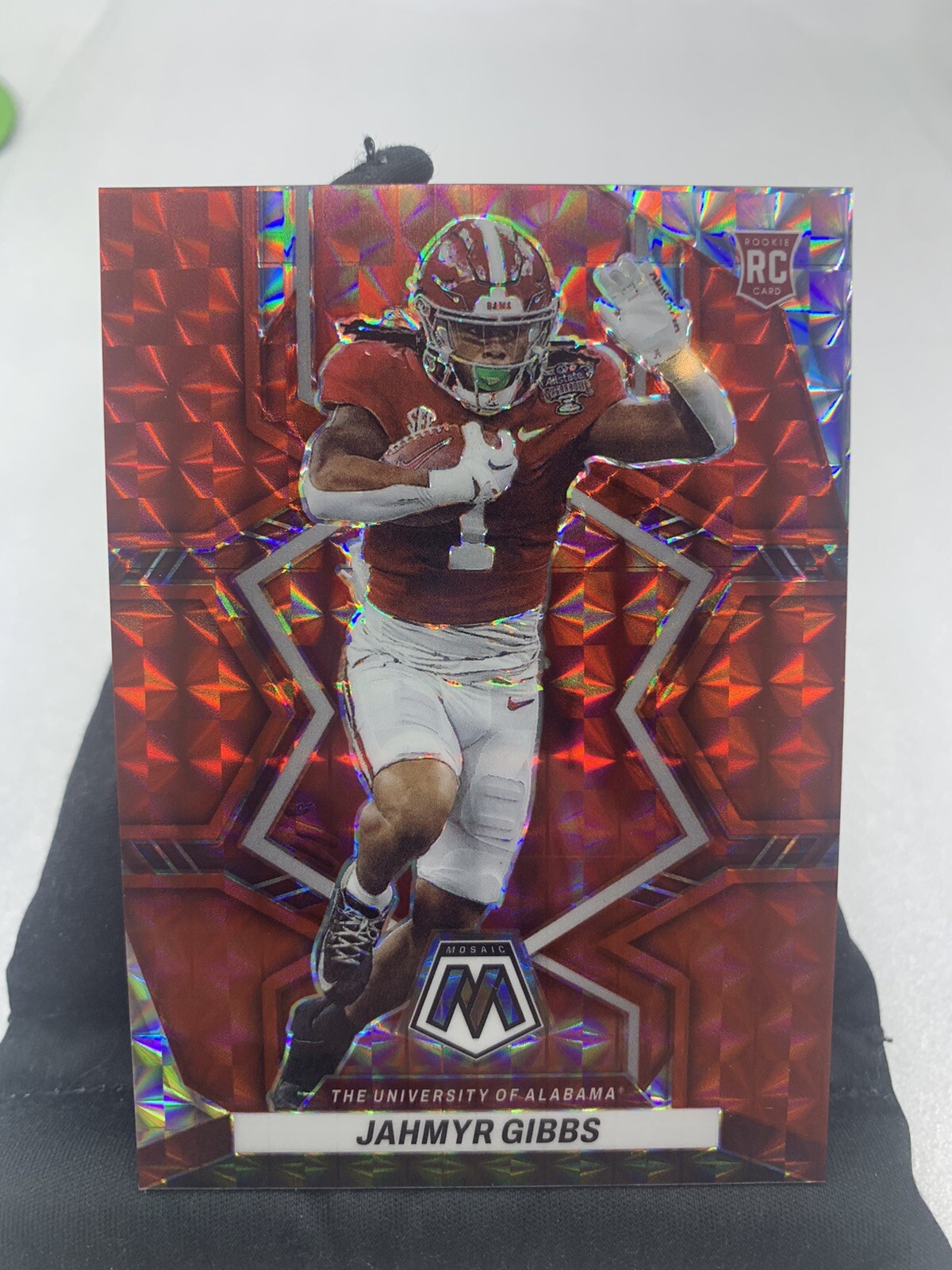 2023 Draft Picks Jahmyr Gibbs RED Mosaic Rookie RC 1/99 SP FIRST PRINTED LIONS F