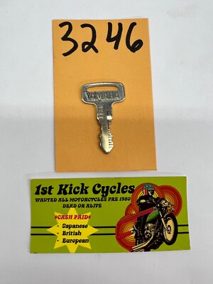 NOS YAMAHA MOTORCYCLE KEY GENUINE JAPAN ORIGINAL OEM PRE CUT # 3246 | eBay