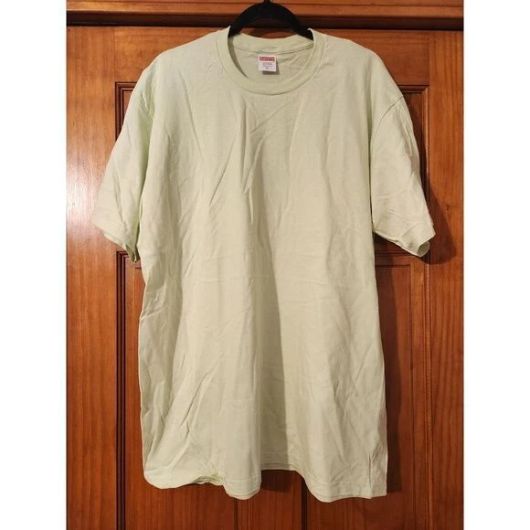 T shirt blanc neuf marque Supreme vert fluo/jaune XL