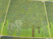 GUSTAV KLIMT ROSEBUSHES UNDER THE TREES - CUSHION PANELS - Cotton Fabric