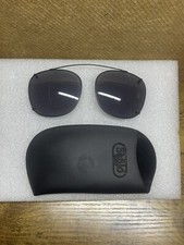 Safilo Glasses Clip-on Sunglasses Black Rims 55-20 Made in Italy