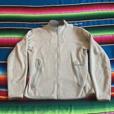 激レア　ARC'TERYX POLARTEC Arc'teryx Womens Polartec Full Zip Jacket Cream Size L W/ Business