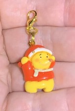 Winnie The Pooh Charm Zipper Pull  Keychain Add On Clip 