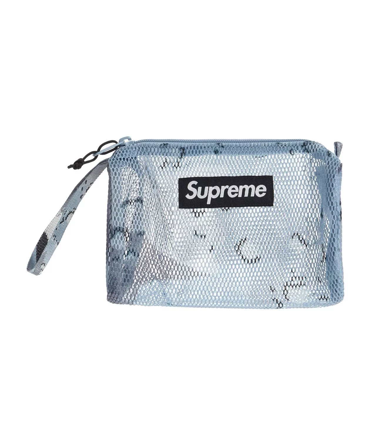 Pochette utilitaire suprême bleu pépites de chocolat camouflage SS20