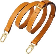 Vachetta Leather Strap Adjustable Crossbody for Honey Brown Yellow