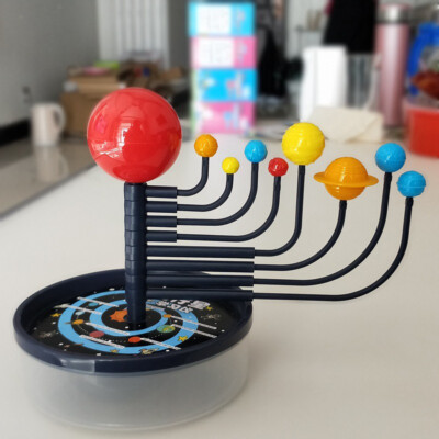 3D Sonnensystem Simulation Neun Planeten DIY Modellbausatz Kinder Lernspielzeug