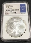 2018 American Silver Eagle NGC MS70 First Day of Issue Moy Signature Label