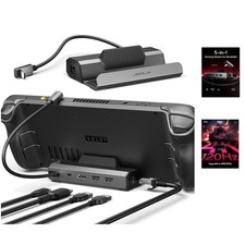 Steam Deck Docking Station 4K 120Hz: HDMI 2.1 USB Ports for Gaming Perfection