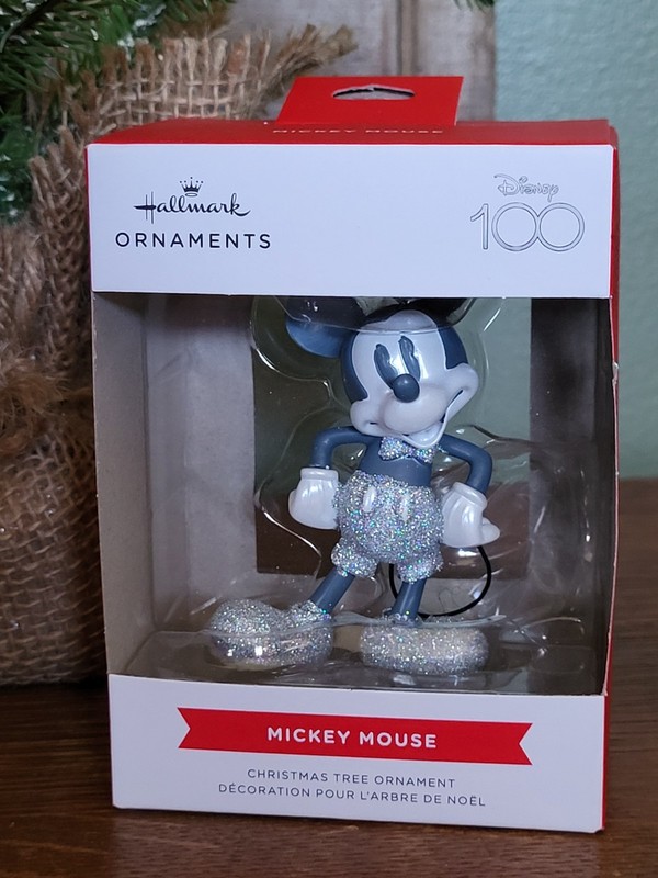Hallmark Ornament Red Box - MICKEY MOUSE - DISNEY 100 Anniversary
