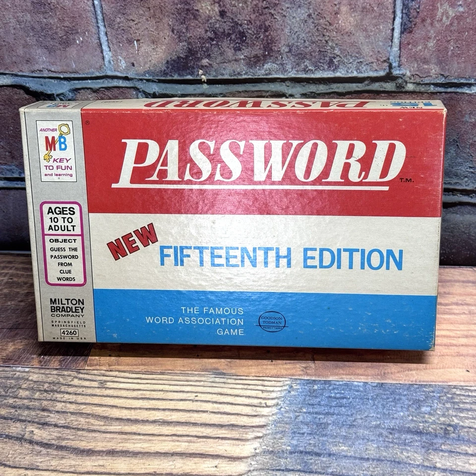 Milton Bradley Vintage 1962 Password Game 15th Edition Complete w /Instructions - Image 2 of 4
