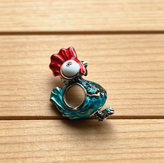Pandora Disney Moana Heihei Rooster Chicken Charm Bead