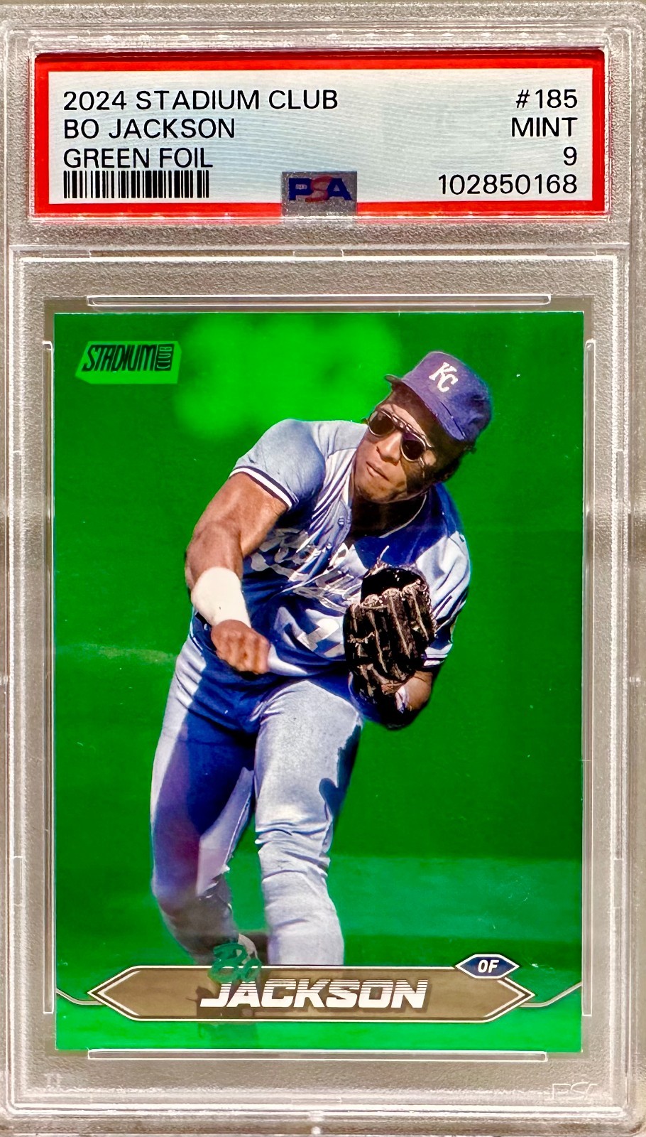 JERSEY NUMBER MATCH! 2024 Topps Stadium Club Green Bo Jackson 16/199! ROYALS!