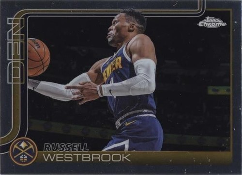 2025-26 Topps Chrome Russell Westbrook Blue RayWave Refractor /150