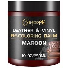 Maroon Leather Recoloring Balm, Leather Repair Kit for Furniture,Leather Dye ...