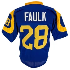 Marshall Faulk Jersey Royal Blue Los Angeles | Unisex Adult Sizes S-5XL Unsigned
