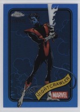 2025 Topps Chrome Marvel Comics Blue Refractor 238/299 Nightcrawler #178 16wc
