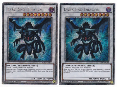 2x Dark End Drache - (RA03-DE216 - 1. Auflage - Platinum Secret Rare) - NM