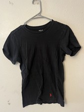 Polo Ralph Lauren Sleepwear Men  s S Cotton Sleep Shirt Black Crew Neck EUC Top