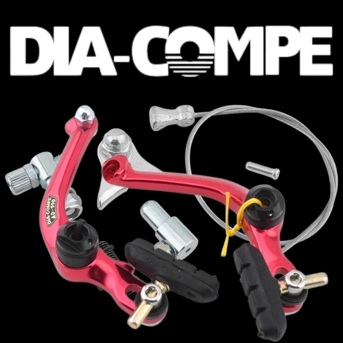 Étrier De Frein Avant Diatech Hombre – U-Brake 990 – Pour BMX Old School GT – Alu Noir