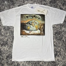 Vintage Salvador Dali Art T Shirt Mens Warhol World Museum 90s Escher Original