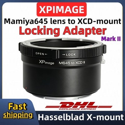 Mamiya645 Lens to Hasselblad X-mount Locking adapter for XPimage M645-XCD 907X