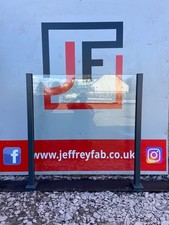 Anthracite Grey Glass Balustrade Post 10-13.52mm - Aluminium