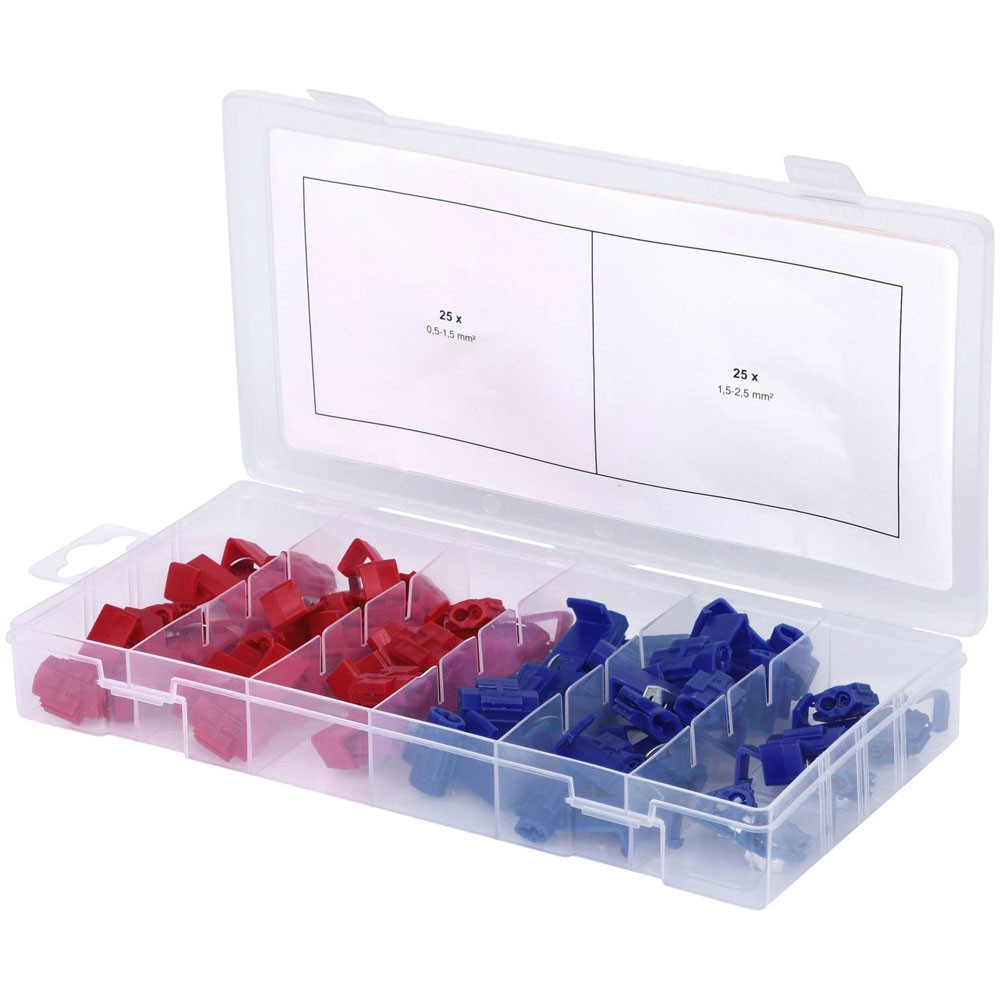 KS Tools Branch Connectors Assortment, 50 Pcs