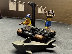 1989 Vintage Lego Pirates 6257 Castaway's Raft 100% Complete w/Instructions