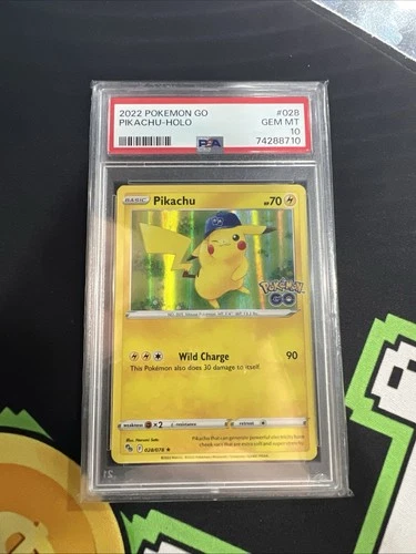 2022 Pokemon Go Pikachu-Holo #028 PSA 10